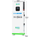 Dimensions of the Nature's Generator MyGrid 10K whole home generator system