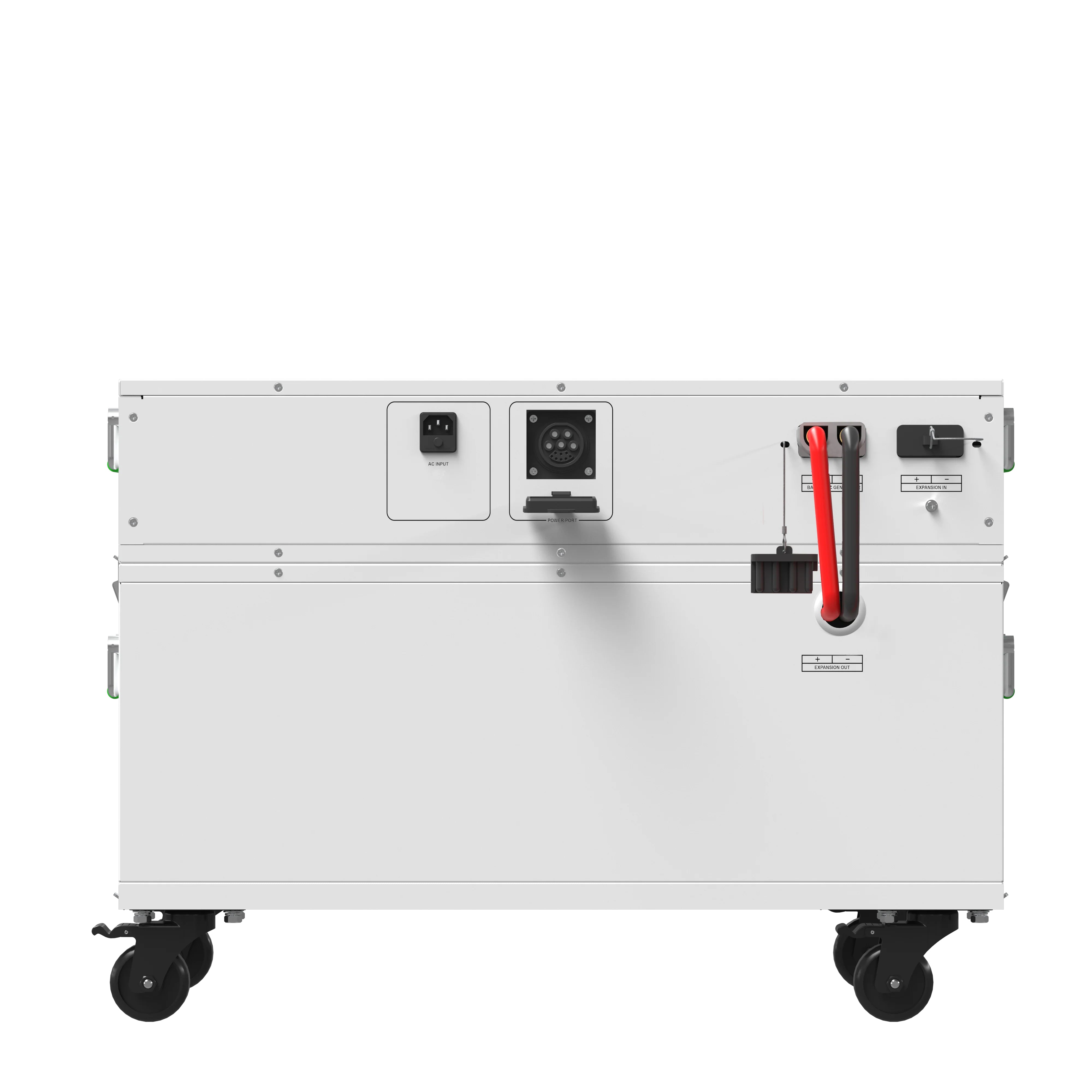 Rear view of the Nature's Generator Powerhouse Gen 2 whole home backup generator