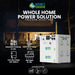 Nature's Generator Powerhouse Gen 2 whole home backup system with Power Pod Expansion Battery for extended runtime use case diagram