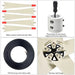 Components included with the Nature's Generator 150W wind turbine including blades, cable, controller and hardware