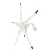 Front left side view of the Nature's Generator 150W wind turbine with five aerodynamic blades