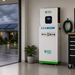 Nature's Generator MyGrid 10K whole home backup generator installed in a residential garage during a power outage