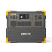 Front straight on view of the PECRON E3600LFP portable power station showing output ports