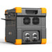 Right side view of the PECRON E3600LFP portable power station showing expansion battery outputs and cooling fans