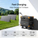 PECRON E3800LFP portable power station fast charging with solar panels