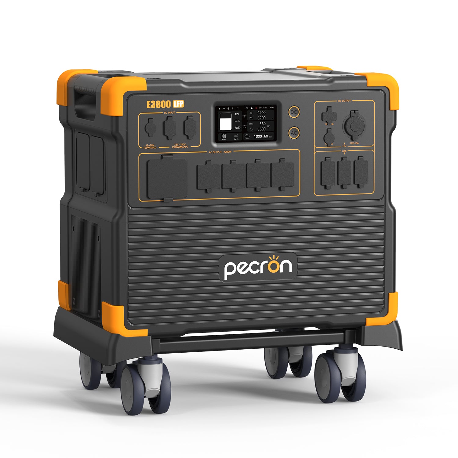 PECRON E3800LFP portable power station with 4200W pure sine wave inverter and LiFePO4 battery