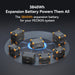 PECRON EP3800-48V expansion battery displaying compatibility with different portable power stations and 3840Wh battery capacity for scalable backup power