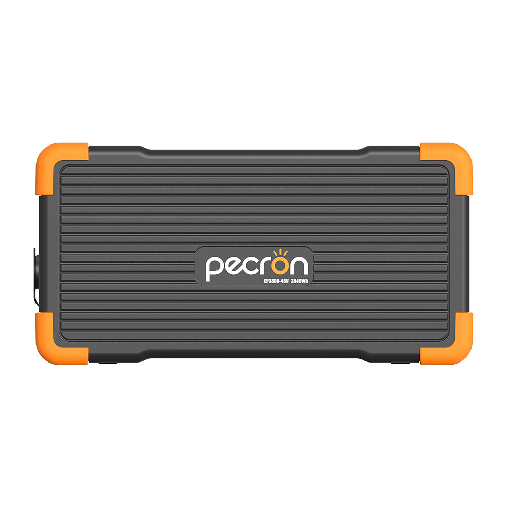 PECRON EP3800-48V expansion battery front view with 3840Wh LiFePO4 battery capacity